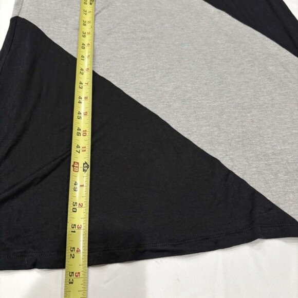 NWT AQUA XS Colorblock Maxi Dress Black Gray Sleeveless Tank Style Long - Picture 9 of 9